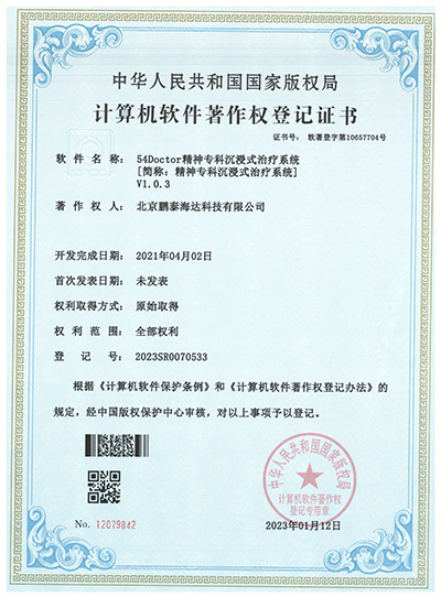 精神专科沉浸治疗系统